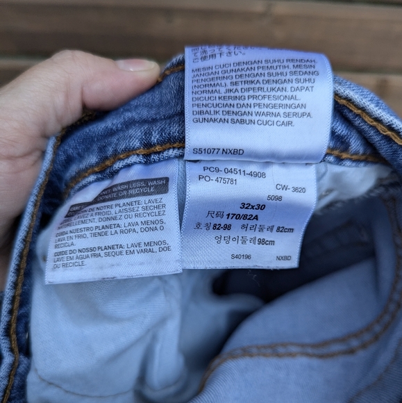 Levi's 511 Slim Fit Jeans W32 L30 - Picture 4 of 7